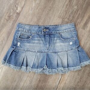 Maurices 💕 Blue Denim Mini Skirt 💕 Y2K